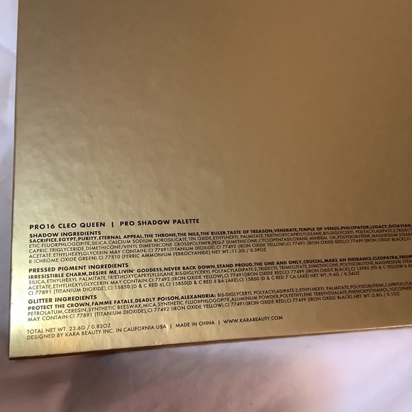 Kara Beauty pro 16 Cleo Queen Pallet - Picture 5 of 7